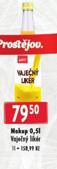 Nakup 0,5L Vaječný likér