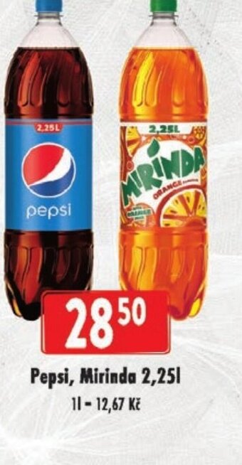 Astur&Qanto Pepsi, Mirinda 2,25L nabídka