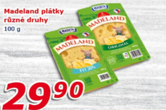 Madeland plátky různé druhy