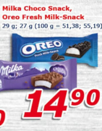 ESO MARKET Milka Choco Snack, Oreo Fresh Milk-Snack nabídka