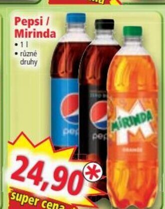 Norma Pepsi / Mirinda nabídka
