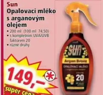 Norma Opalovací mléko s arganovým nabídka