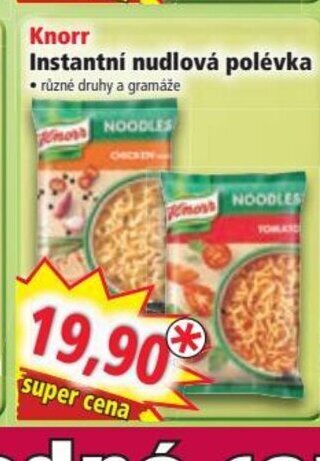 Norma Instantní nudlová polévka nabídka