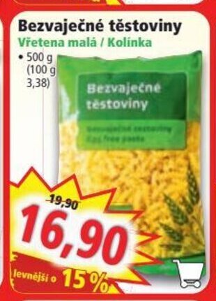 Norma Bezvaječné těstoviny nabídka