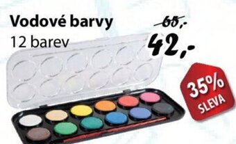 Vodové barvy 12 barev