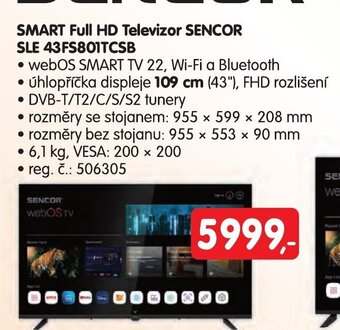 Konzum SMART Full HD Televizor SENCOR nabídka