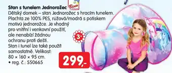 Konzum Stan s tunelem Jednorožec Bino nabídka