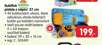 Bublifuk pistole s náplní 27 cm