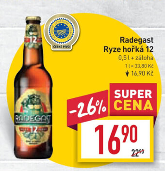 Billa Radegast Ryze hořká 12 nabídka
