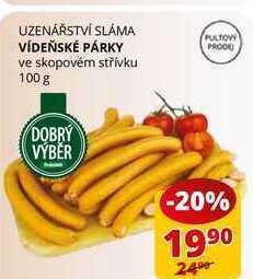 Flop Vídeňské párky ve skopovém střívku 100 g nabídka