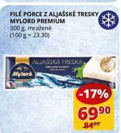Flop Filé porce z aljašské tresky mylord premium 300 g nabídka