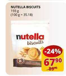 Flop Nutella biscuits 193 g nabídka