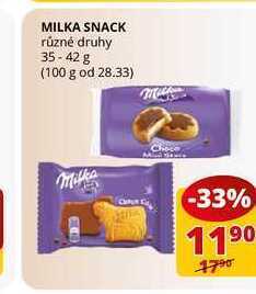 Flop Milka snack různé druhy 35-42 g nabídka
