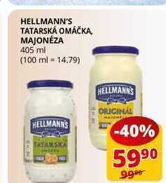 Flop Hellmann's tatarská omáčka 405 ml nabídka