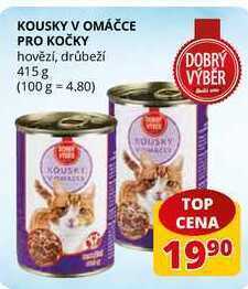 Flop Kousky v omáčce pro kočky hovězí, drůbeží 415g nabídka