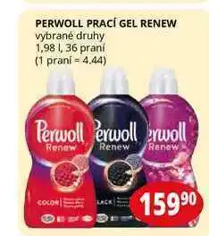 Flop Perwoll prací gel renew vybrané druhy 1,98 1, 36 praní nabídka