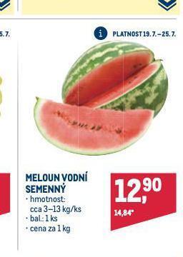 Makro Meloun vodní nabídka