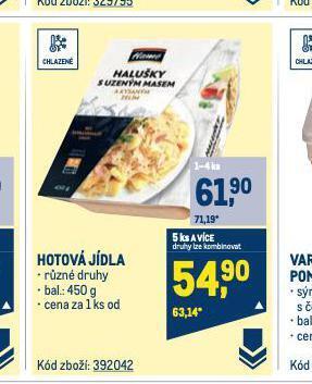 Makro Hotová jídla nabídka