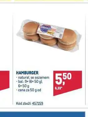 Makro Hamburger nabídka