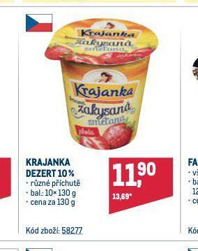 Makro Krajanka dezert nabídka