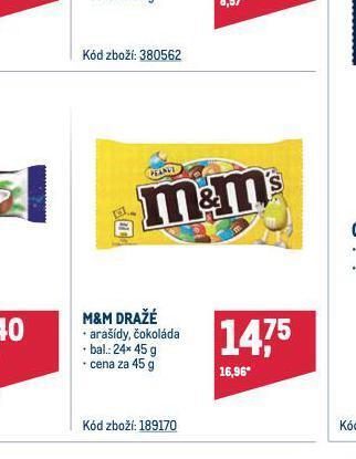 Makro M&m's nabídka