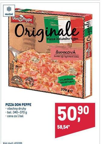 Makro Pizza don peppe nabídka
