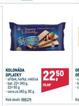 Makro Kolonáda oplatky nabídka
