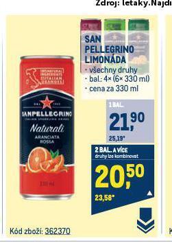 Makro San pellegrino limonáda nabídka
