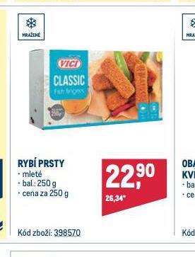 Makro Rybí prsty nabídka