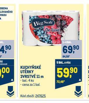 Makro Big soft kuchyňské utěrky nabídka