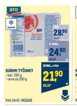 Makro Surimi tyčinky nabídka