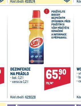 Makro Savo dezinfekce nabídka