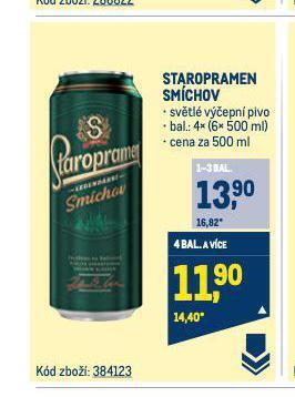 Makro Pivo staropramen nabídka
