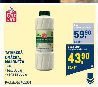 Makro Tatarská omáčka nabídka