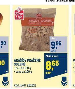 Makro Arašídy pražené nabídka