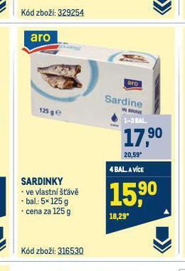 Makro Sardinky nabídka
