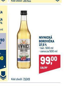 Makro Nivnická borovička nabídka