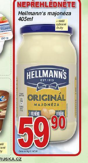 Hruška Hellmann's majonéza nabídka