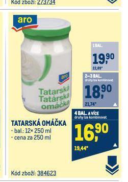 Makro Tatarská omáčka nabídka