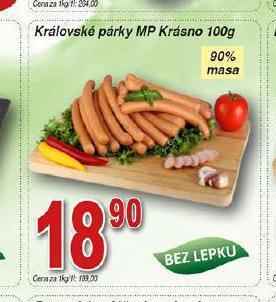 Hruška Královské párky nabídka