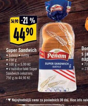 Albert Super sandwich nabídka