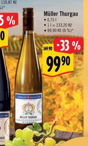 Albert Muller thurgau nabídka
