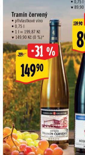 Albert Tramín červený nabídka