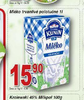 Hruška Trvanlivé mléko nabídka