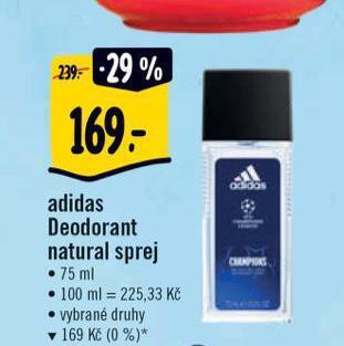 Albert Adidas deodorant nabídka