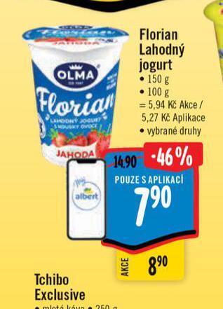 Albert Florian jogurt nabídka