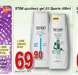 Hruška Str8 sprchový gel nabídka