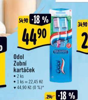 Albert Odol zubní kartáček nabídka