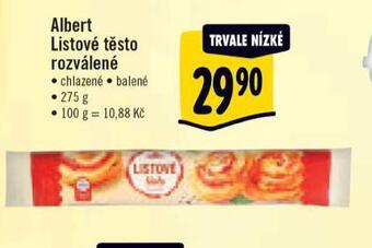 Albert Listové těsto nabídka