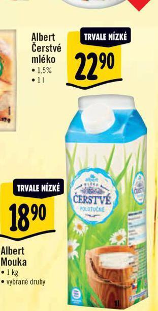 Albert Čerstvé mléko nabídka